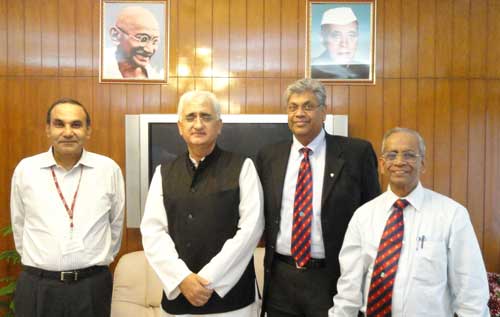 President with Hon'ble Minister of WR