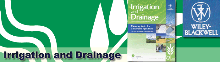 Irrigation and Drainage - The Journal of the International Commission on Irrigation and Drainage